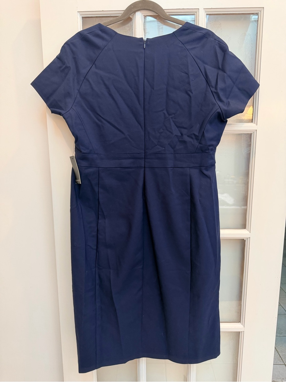 Eloquii Classic Chic Timeless Stretch Fitted Navy Sheath Dress Plus Size 18 NWT - Picture 6 of 10